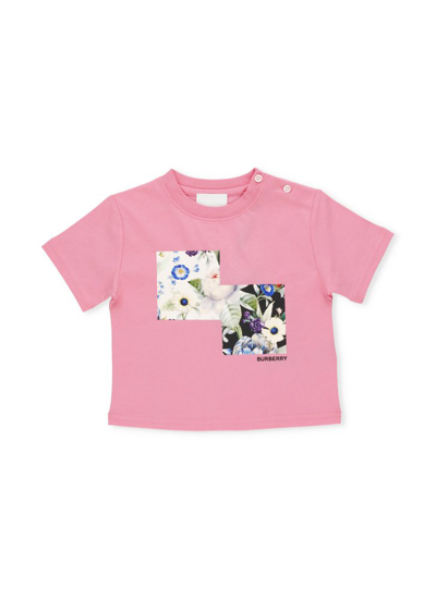 Burberry Baby Pink Montage Print T-shirt In Bubblegum Pink