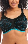 Elomi Energise High Impact Underwire Sports Bra In Blue Lightning