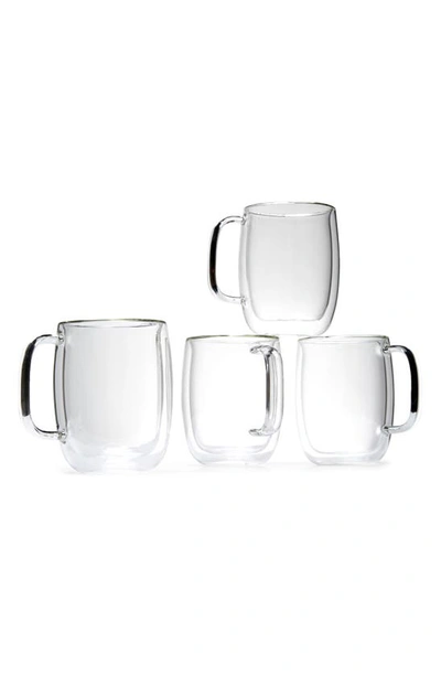 Zwilling Sorrento Plus Double Wall Glass Mugs In Glass