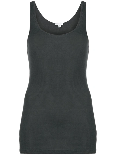 James Perse Basic Tank Top In Grey