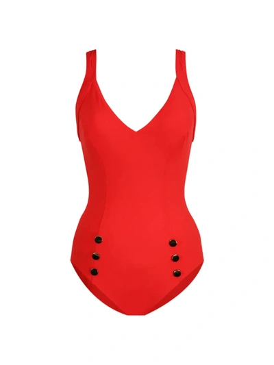 Amoressa By Miraclesuit Discotheque Divine One-piece Swimsuit In Bash Red
