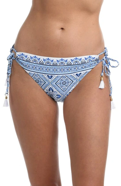 La Blanca Adjustable Side-tie Bikini Bottoms Women's Swimsuit In Capri Blue