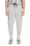 Elevenparis Men's Fleece Cargo Joggers In Gray