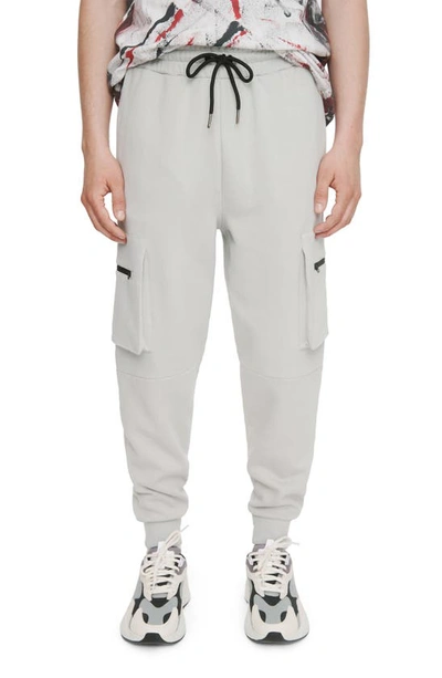 Elevenparis Men's Fleece Cargo Joggers In Dawn Grey