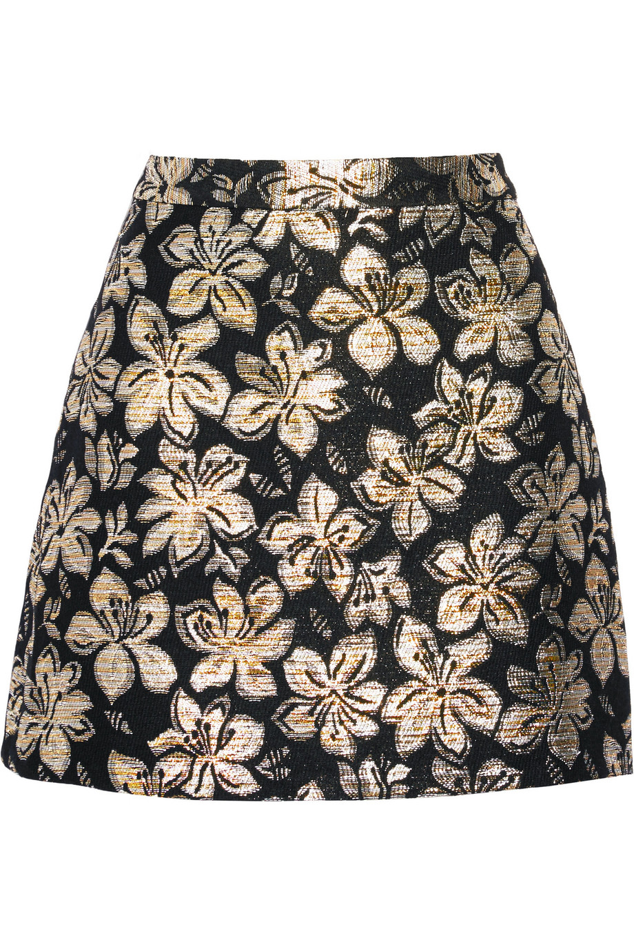 Alice And Olivia Riley Metallic Jacquard Mini Skirt | ModeSens