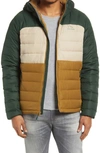 L.l.bean Beans 650 Fill Power Down Down Hooded Jacket In Fatigue Green/ Deep Balsam