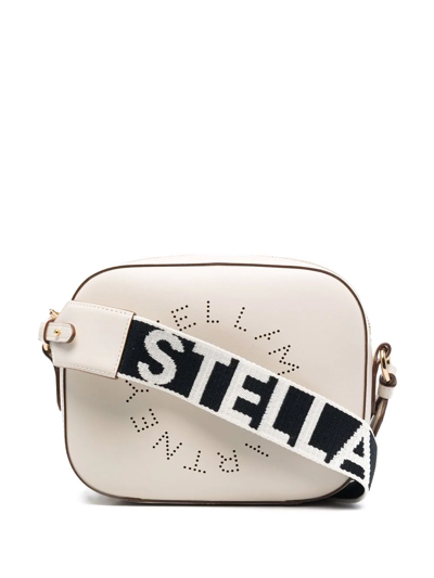 Stella Mccartney Stella Logo Crossbody Bag In Blanco