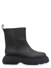 Gia Couture Marte Rubber Ankle Boots In Black
