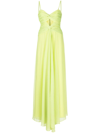 Likely Clea Cut-out Gown In Sharp Green