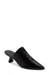 Mercedes Castillo Priscilla Calfskin Point-toe Mules In Black