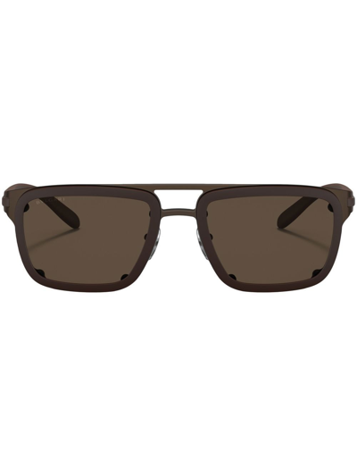 Bvlgari Man Sunglasses Bv5057 In Dark Brown