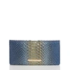Brahmin Ady Croc Embossed Leather Wallet In Serenity