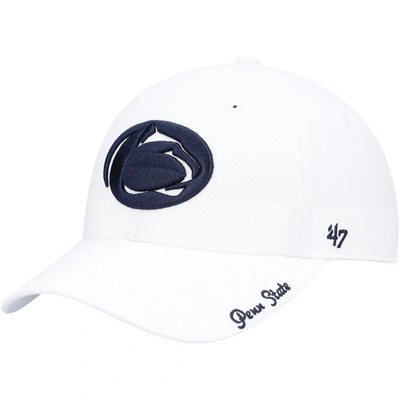 47 ' White Penn State Nittany Lions Miata Clean Up Logo Adjustable Hat