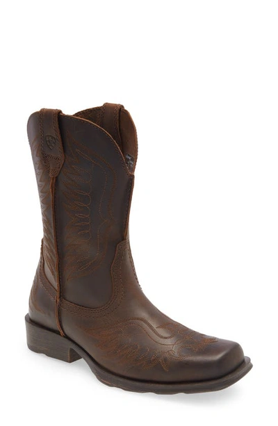 Ariat Rambler Phoenix Western Boot In Distressed Brown