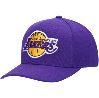 Mitchell & Ness Men's Purple Los Angeles Lakers Ground Stretch Snapback Hat