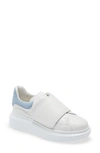 Alexander Mcqueen Kids' Platform Sneaker In White/ Blue