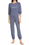 Honeydew Intimates Star Seeker Brushed Jersey Pajamas In Peace North Star