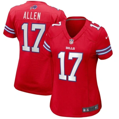 Nike Josh Allen Red Buffalo Bills Alternate Game Player Jersey
