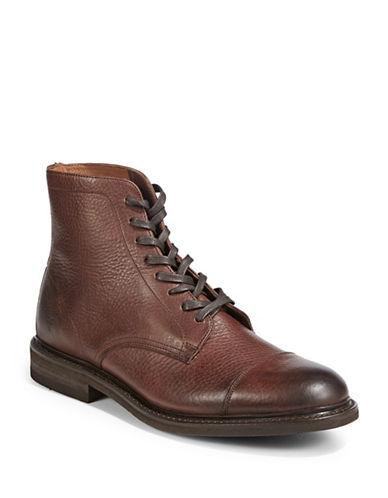 Frye Seth Cap Toe Leather Boots-brown | ModeSens