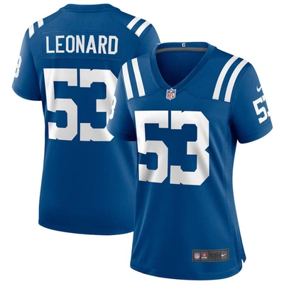 Nike Shaquille Leonard Royal Indianapolis Colts Player Game Jersey