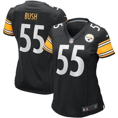 Nike Devin Bush Black Pittsburgh Steelers Game Player Jersey