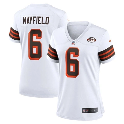Nike Baker Mayfield White Cleveland Browns 1946 Collection Alternate Game Jersey