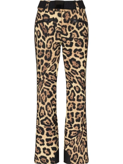 Goldbergh Jaguar-print Belted Softshell Ski Trousers