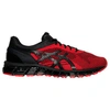 Asics Men's Quantum 360 Knit Running Shoes, Black/red