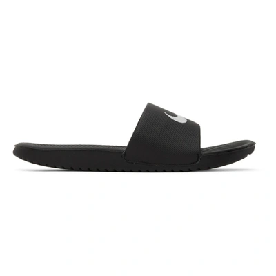 Nike Men's Kawa Slide Sandals In Black/white