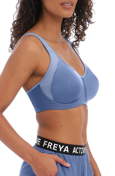 Freya Sonic High Impact Underwire Sports Bra In Denim