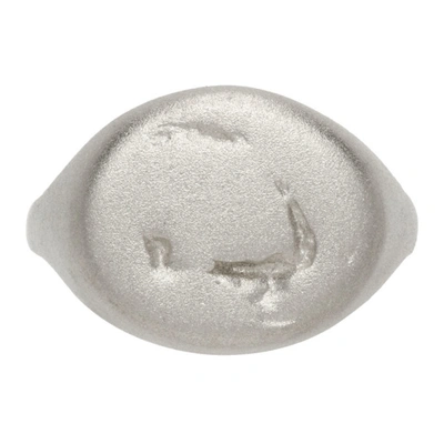 Pearls Before Swine Silver Signet Ring In .925 Silver
