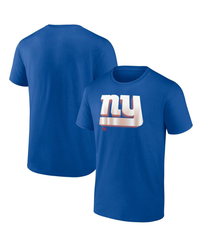 Fanatics Branded Royal New York Giants Team Lockup Logo T-shirt