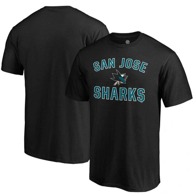 Fanatics Branded Black San Jose Sharks Team Victory Arch T-shirt