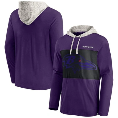 Fanatics Branded Purple Baltimore Ravens Long Sleeve Hoodie T-shirt