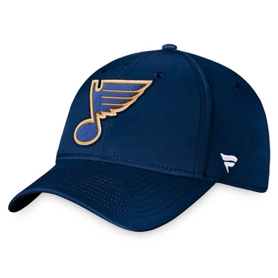 Fanatics Men's Navy St. Louis Blues Core Primary Logo Flex Hat