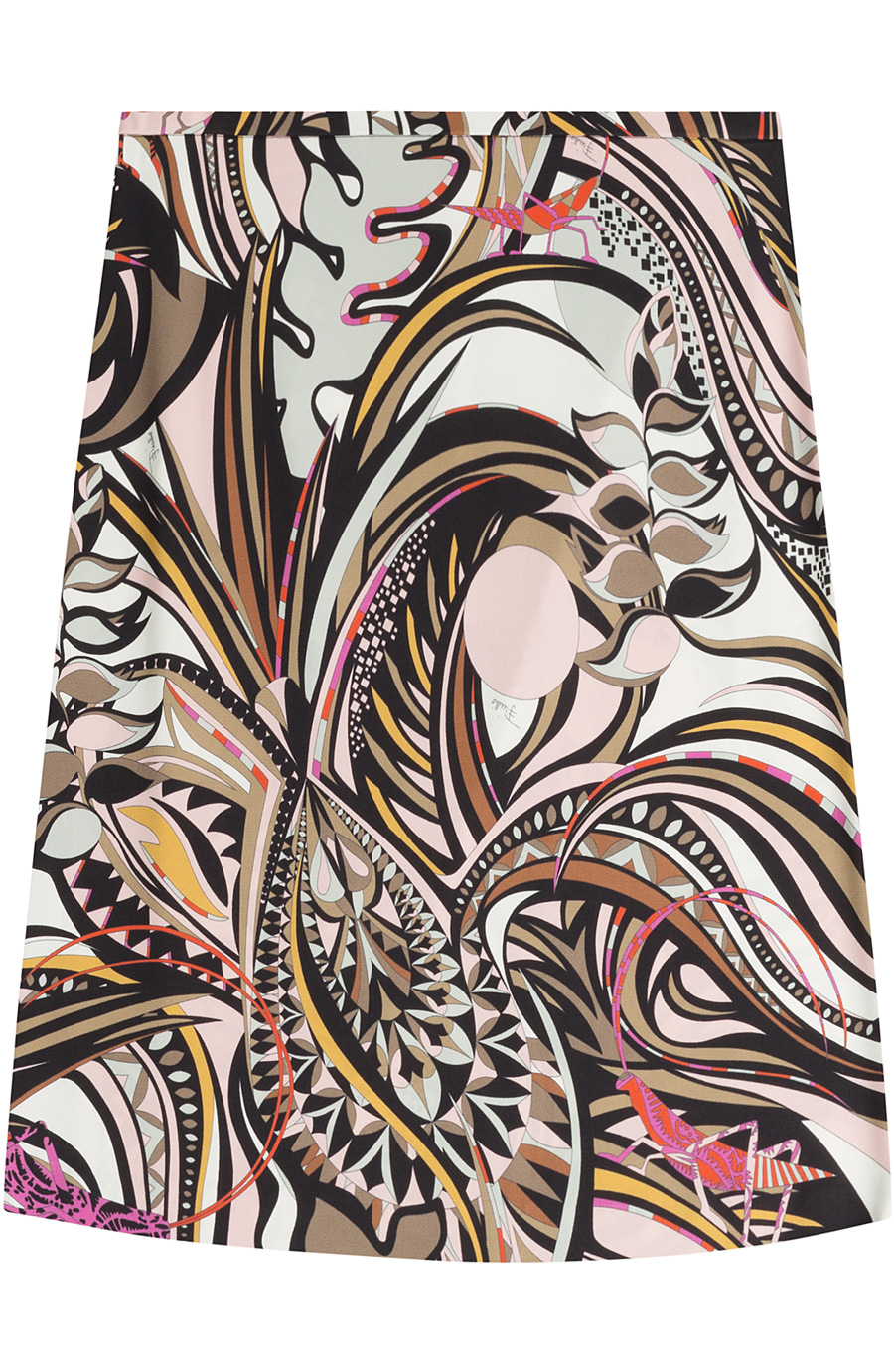 Emilio Pucci Printed Jersey Skirt With Silk | ModeSens