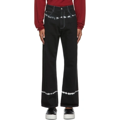 Marni Dyed Straight-leg Jeans In 00n99 Black