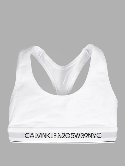 Calvin Klein 205W39NYC White Logo Bralette Calvin Klein 205W39NYC