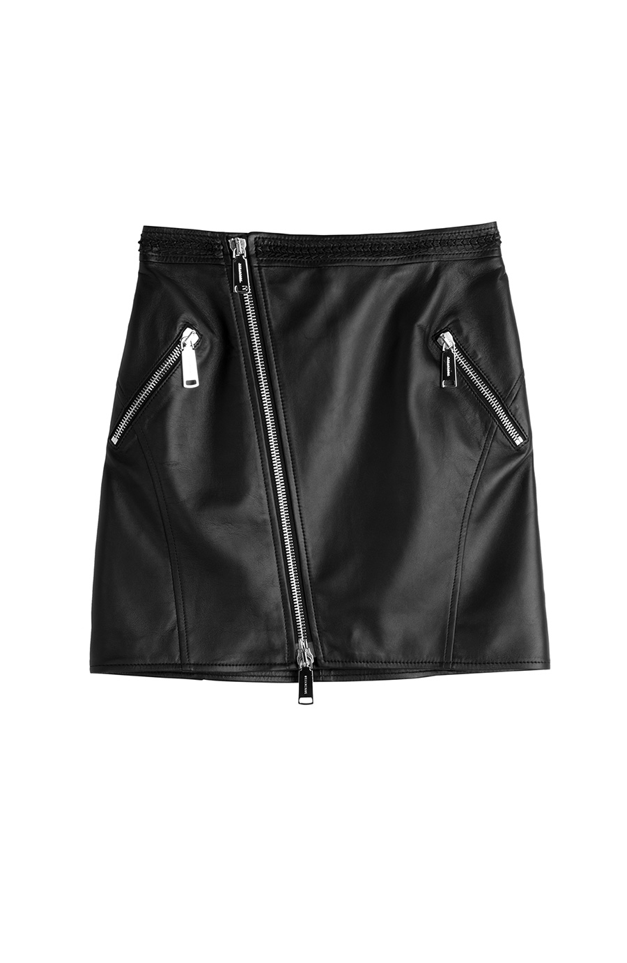 Dsquared2 Leather Mini Skirt | ModeSens