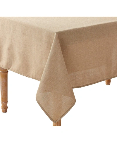 Violet Table Linens European Solid Pattern Tablecloth In Beige