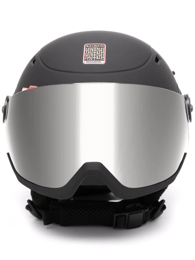 Balmain X Rossignol Monogram Pattern Ski Helmet In Schwarz