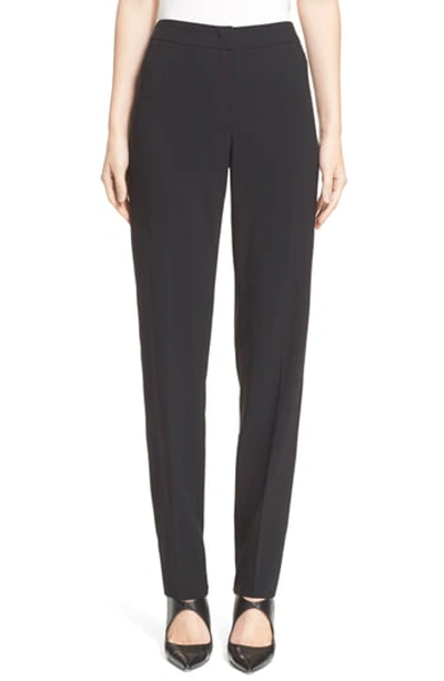 Armani Collezioni Featherweight Wool Pants In Navy