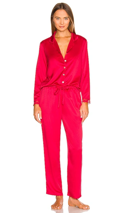 Flora Nikrooz Women's Victoria 2-piece Pajama Set In Red