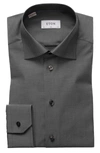 Eton Slim Fit Twill Dress Shirt In Dark Grey