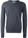 Canali V-neck Sweater - Grey