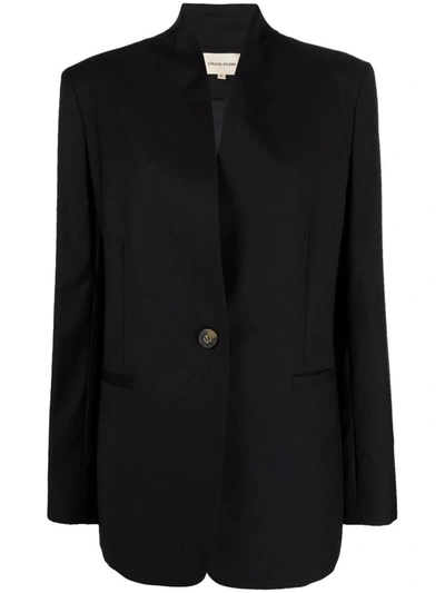 Loulou Studio Single-breasted Wool Blazer In Black