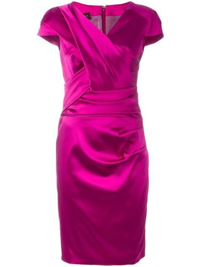Talbot Runhof 'lodovica' Dress In Pink