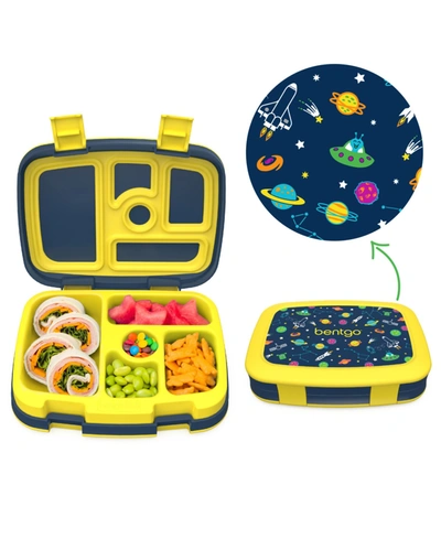 Bentgo Kids Prints Lunch Box - Space In Yellow And Navy