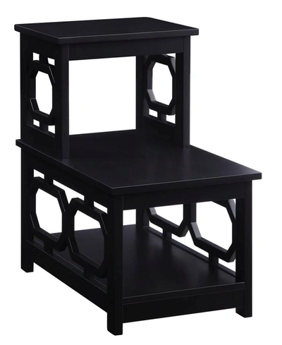 Convenience Concepts Omega 2 Step Chairside End Table In Espresso