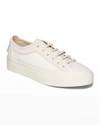 Allsaints Women's Milla Suede & Canvas Low Top Sneakers In Cream